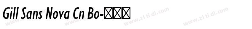 Gill Sans Nova Cn Bo字体转换